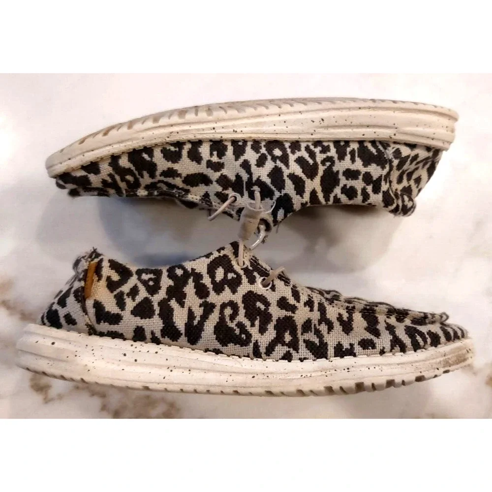 Hey Dude Women's Wendy Woven Cheetah Gray‎ Leopard Size 9 - Picture 10 of 13